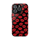 Red Lips (Black)-Phone Case-Printify-iPhone 16 Pro-Glossy-Movvy