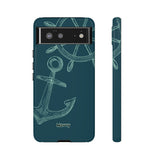 Wheel and Anchor-Phone Case-Printify-Google Pixel 6-Glossy-Movvy