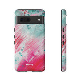Aquaberry Brushstrokes-Phone Case-Printify-Google Pixel 7-Matte-Movvy