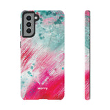 Aquaberry Brushstrokes-Phone Case-Printify-Samsung Galaxy S21 Plus-Matte-Movvy