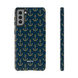 Gold Anchors-Phone Case-Printify-Samsung Galaxy S21 Plus-Glossy-Movvy