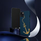 Gold Chained Anchor-Phone Case-Printify-Movvy