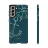 Wheel and Anchor-Phone Case-Printify-Samsung Galaxy S21-Matte-Movvy