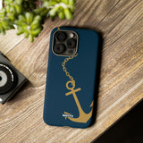 Gold Chained Anchor-Phone Case-Printify-Movvy