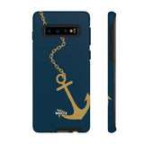 Gold Chained Anchor-Phone Case-Printify-Samsung Galaxy S10-Glossy-Movvy