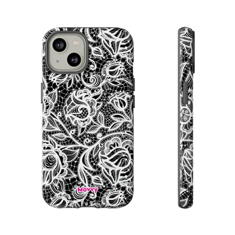 Laced Fleurs-Phone Case-iPhone 14-Glossy-Movvy