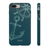 Wheel and Anchor-Phone Case-Printify-iPhone 8 Plus-Glossy-Movvy