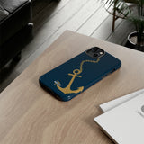 Gold Chained Anchor-Phone Case-Printify-Movvy