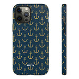 Gold Anchors-Phone Case-Printify-iPhone 12 Pro Max-Glossy-Movvy