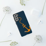 Orange Chained Anchor-Phone Case-Printify-Movvy