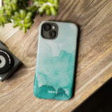 Aquamarine Watercolor-Phone Case-Printify-Movvy