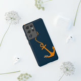 Orange Chained Anchor-Phone Case-Printify-Movvy