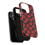 Red Lips (Black)-Phone Case-Printify-Movvy