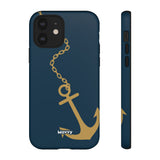 Gold Chained Anchor-Phone Case-Printify-iPhone 12-Matte-Movvy