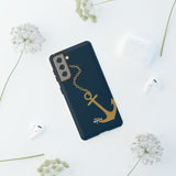 Gold Chained Anchor-Phone Case-Printify-Movvy