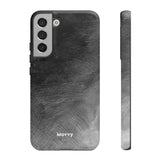 Grayscale Brushstrokes-Phone Case-Samsung Galaxy S22 Plus-Matte-Movvy