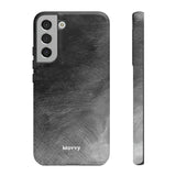 Grayscale Brushstrokes-Phone Case-Printify-Samsung Galaxy S22 Plus-Matte-Movvy