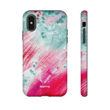 Aquaberry Brushstrokes-Phone Case-Printify-iPhone XS-Matte-Movvy