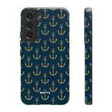 Gold Anchors-Phone Case-Printify-Samsung Galaxy S22-Glossy-Movvy