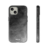 Grayscale Brushstrokes-Phone Case-Printify-iPhone 14-Glossy-Movvy