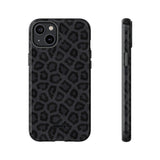 Onyx Leopard-Phone Case-Printify-iPhone 14 Plus-Glossy-Movvy