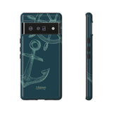 Wheel and Anchor-Phone Case-Printify-Google Pixel 6 Pro-Glossy-Movvy