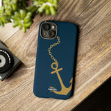 Gold Chained Anchor-Phone Case-Printify-Movvy