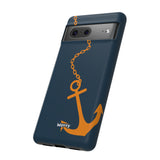 Orange Chained Anchor-Phone Case-Printify-Movvy