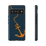 Orange Chained Anchor-Phone Case-Printify-Google Pixel 6 Pro-Glossy-Movvy