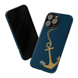 Gold Chained Anchor-Phone Case-Printify-Movvy