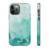 Aquamarine Watercolor-Phone Case-iPhone 12 Pro-Matte-Movvy