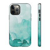 Aquamarine Watercolor-Phone Case-Printify-iPhone 12 Pro-Matte-Movvy