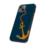 Orange Chained Anchor-Phone Case-Printify-Movvy