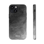 Grayscale Brushstrokes-Phone Case-iPhone 13 Mini-Matte-Movvy