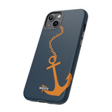 Orange Chained Anchor-Phone Case-Printify-Movvy