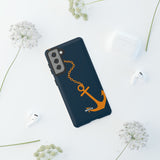 Orange Chained Anchor-Phone Case-Printify-Movvy