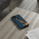 Orange Chained Anchor-Phone Case-Printify-Movvy