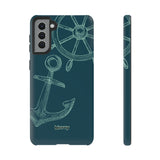 Wheel and Anchor-Phone Case-Printify-Samsung Galaxy S21 Plus-Matte-Movvy