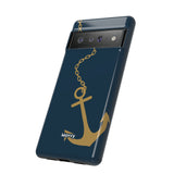 Gold Chained Anchor-Phone Case-Printify-Movvy
