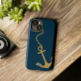 Gold Chained Anchor-Phone Case-Printify-Movvy