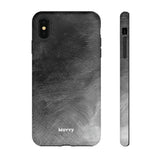 Grayscale Brushstrokes-Phone Case-Printify-iPhone XS MAX-Matte-Movvy