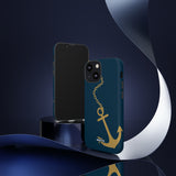 Gold Chained Anchor-Phone Case-Printify-Movvy