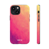 Sunset Brushstrokes-Phone Case-Printify-iPhone 13 Mini-Matte-Movvy