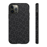 Onyx Leopard-Phone Case-Printify-iPhone 12 Pro-Glossy-Movvy