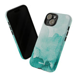 Aquamarine Watercolor-Phone Case-Printify-Movvy