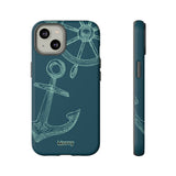 Wheel and Anchor-Phone Case-Printify-iPhone 14-Matte-Movvy