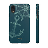 Wheel and Anchor-Phone Case-Printify-iPhone XR-Matte-Movvy