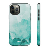 Aquamarine Watercolor-Phone Case-Printify-iPhone 12 Pro-Glossy-Movvy