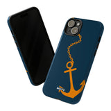 Orange Chained Anchor-Phone Case-Printify-Movvy