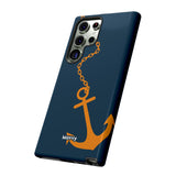 Orange Chained Anchor-Phone Case-Printify-Movvy